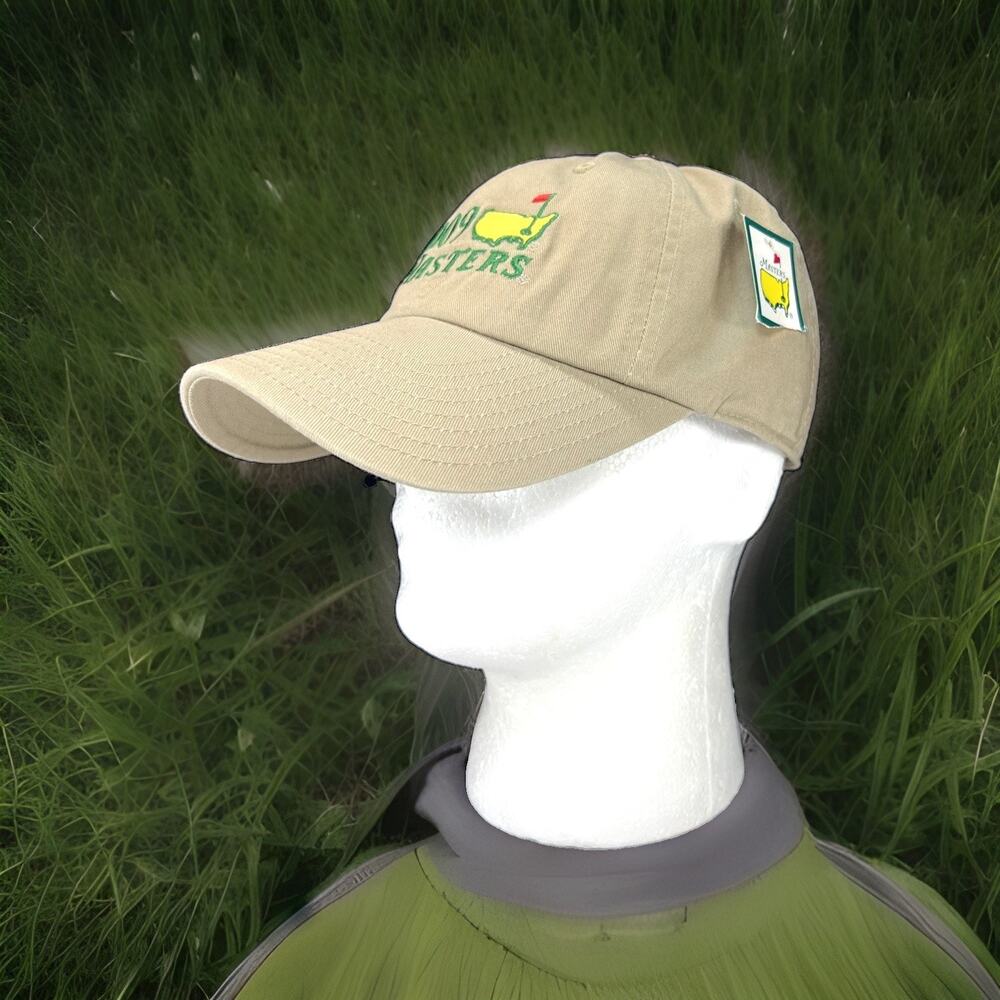NWT Masters Augusta National American Needle Tan 2009 Adjustable Baseball Cap